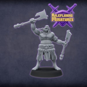Orc Warrior Miniature  | RPG Minis | Ork Mini | DND | D&D | RPG | Tabletop Gaming |  From Roleplaying Miniatures
