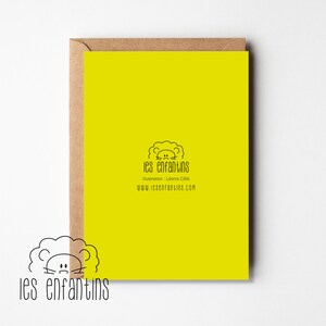 Carte de souhaits - Les animaux s'envolent en ballons imagem 2