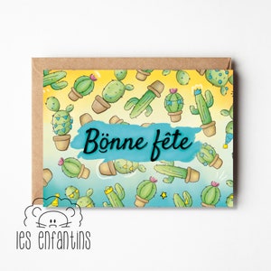 Carte d’anniversaire - Les cactus