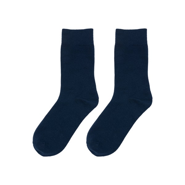 Anti-Sag Stay Up Dress Socks Navy Blue