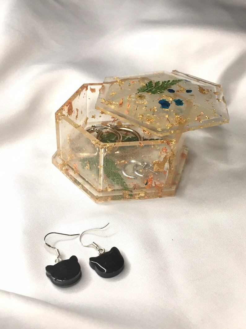 Dfx Process Resin Jewellery Boxes | Resin Hexagon Jewellery Boxes | Ring, Earrings ...
