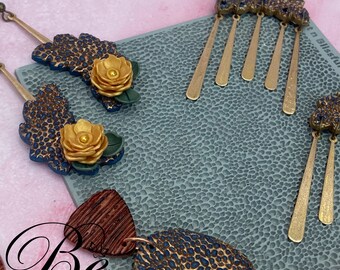 100 x 95 mm sand- och stentexturmatta för polymerlera UK Clay Tools