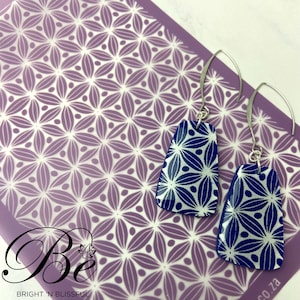Flower Pattern | Polymer Clay Silk Screen Stencil | UK |Pattern Silkscreen | Stencils | Earrings | Jewellery | Silkscreens | Clay Tools