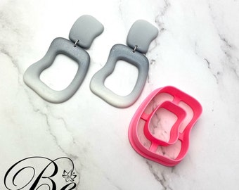 Clay Cutter Shape Free-form Organic Donut Pebble C  | Polymer Clay Earring Cutter | UK | Cookie Cutter | Fimo Clay Cutters | Clay Tools