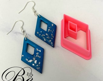 Diamond Clay Cutter | Donut Hole, Polymer Clay Earring Tool