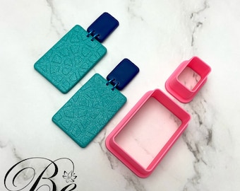 Clay Cutter Rectangle Soft Corners Shape | Polymer Clay Earring Cutters | UK | Cookie Cutter | Fimo Clay Cutters | Clay Tools