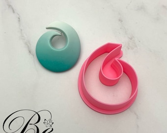 Clay Cutter Shape Elegant Twirl | Polymer Clay Earring Cutters | UK | Cookie Cutter | Fimo Clay Cutters | Clay Tools