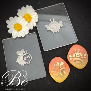 Timbro per debossing/Effetto in rilievo/Bellissimo motivo/Strumenti per argilla polimerica/Facile da usare/Embossing orecchini/Ape/Unico