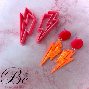 Taglierina per argilla a forma di fulmine / Strumento per orecchini in argilla polimerica