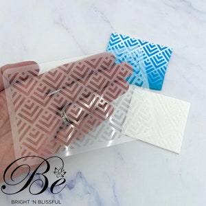 Stencil Texture Sheet 002 | Polymer Clay Earrings | UK | Clay Tools | Pattern | Embossing | Flexible Debossing Stamp | Craft Supplies