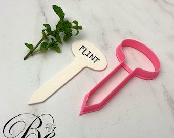Herb Label Cutter | Polymer Clay Plant Marker, Garden Tag