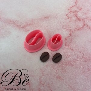 Clay Cutter Coffee Bean Shape | Polymer Clay Earring Cutters | UK | Cookie Cutter | Unique | Beautiful | Perfect Cut | Clay Tools