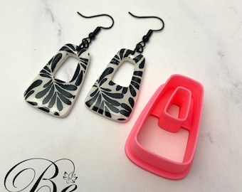 Rounded Rectangle Clay Earring Cutter | Polymer Clay Tool
