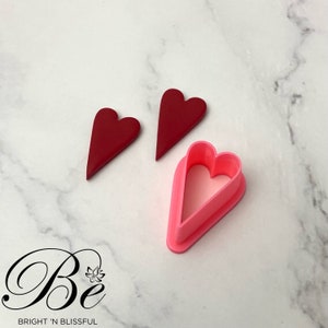 Clay Cutter Heart B | Polymer Clay Earring Cutter | UK | Cookie Cutter | Valentines | Clay Tools | Unique Cutters | Love Heart