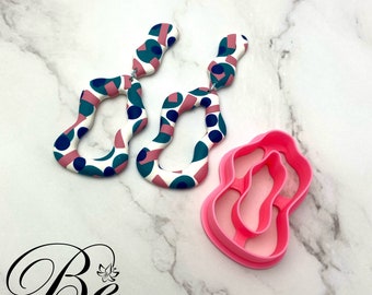 Clay Cutter Shape Free-form Organic Donut Pebble A  | Polymer Clay Earring Cutter | UK | Cookie Cutter | Fimo Clay Cutters | Clay Tools