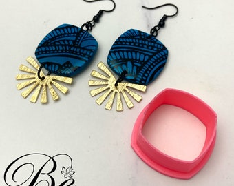 Rounded Square Clay Cutter | Polymer Clay Jewelry Tool