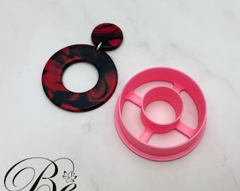 Donut Circle Clay Cutter Shape | Polymer Clay Earring Cutter | UK | Earring Cutter | Cookie Cutter | Fimo Clay Cutter | Clay Tools