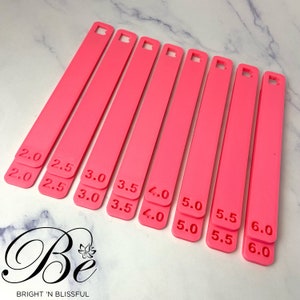 Thickness guide | Any size thickness | UK | Polymer Clay Cutters | Roller Depth Guide | Set of 2 | Clay Roller Guide