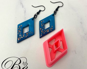Diamond Polymer Clay Earring Cutter | Jewelry Making Tool