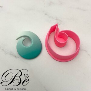Clay Cutter Shape Elegant Twirl Polymer Clay Earring Cutters UK Cookie Cutter Fimo Clay Cutters Clay Tools image 5