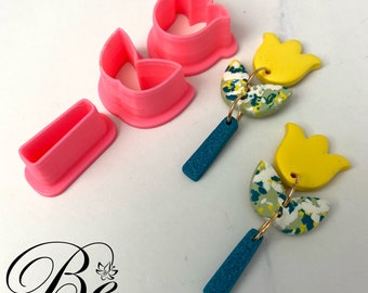 Tulip Clay Cutter Set, Polymer Clay Earring Tools