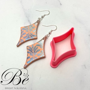 Pointed Diamond Clay Cutter | Polymer Clay Earring Tool