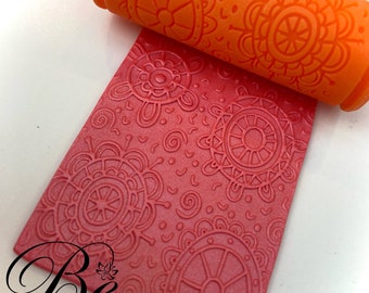 Mandala Polymer Clay Texture Roller | Embossed Clay Tool