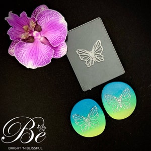 Prägestempel | Erhöhte Wirkung | Schönes Muster | Polymer Clay Werkzeuge | Einfach zu Bedienen | Präge Ohrringe | Schmetterling 2