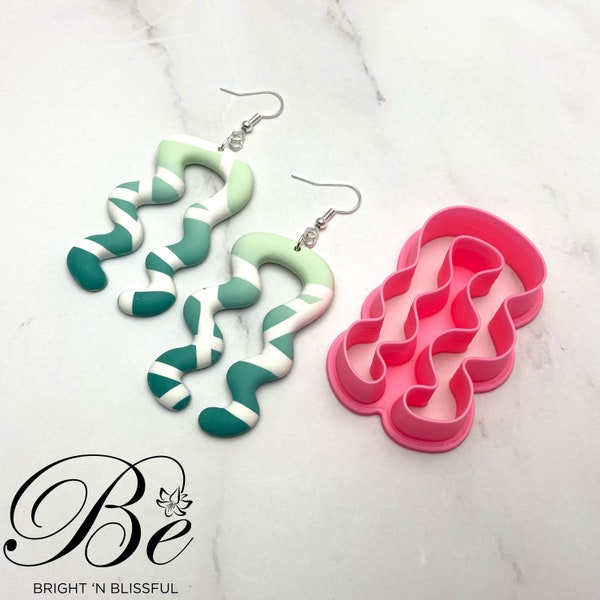 Clay Cutter Shape Dangly Squiggly Arch | Polymer Clay Earring Cutter | UK | Cookie Cutter | Fimo Clay Cutter | Clay Tools