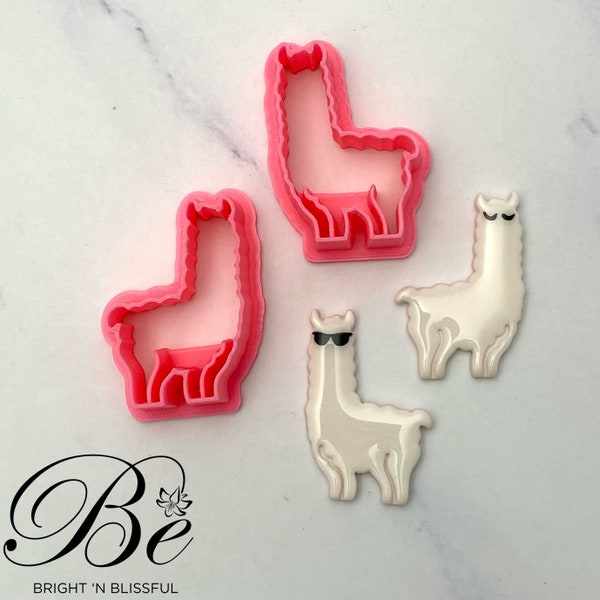 Clay Cutter Shape Llama 2 | Polymer Clay Earring Cutter | UK | Unique design | Fimo Clay Cutter | Clay Tools | Cookie Cutters