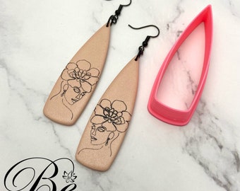 Long Shield Polymer Clay Earring Cutter | Jewelry Making