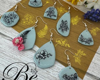 Floral Polymer Clay Silk Screen Stencil | Jewelry Making Tools