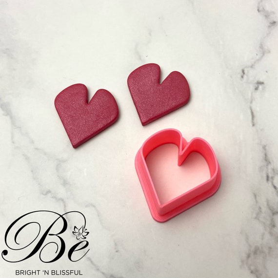 Clay Cutter Heart C Polymer Clay Earring Cutter UK Cookie Cutter