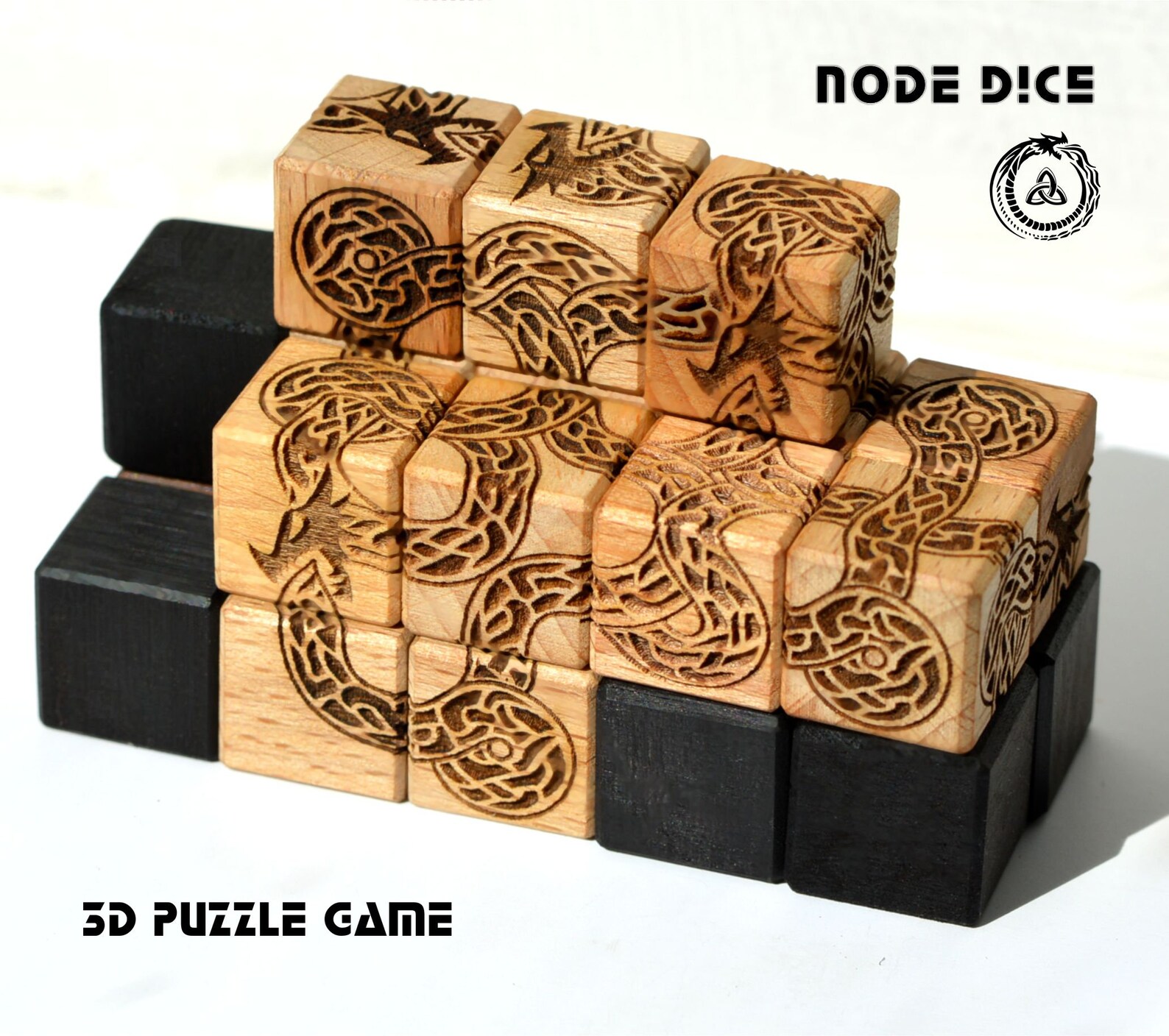 Node Dice Puzzle Wooden Set Puzzle Gift jigsaw gift Etsy