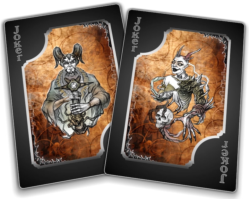 Exclusive cards play card design deck Luxury Playing Cards Angels /& Demons Art Playing Cards unique gifts magic poker decks
