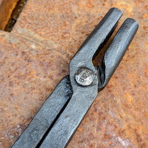 Hand Forged Blacksmith Made Personalised 500mm Tongs