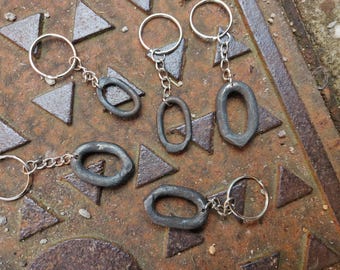 Hand Forged Blacksmith Made Chain Link Keyring
