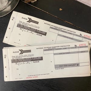 Vintage Railroad Passenger Forms - Railroad Junk Journaling Ephemera - Railroad Ephemera