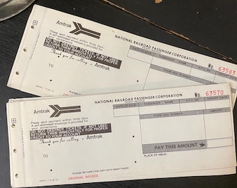 Vintage Railroad Passenger Forms - Railroad Junk Journaling Ephemera - Railroad Ephemera