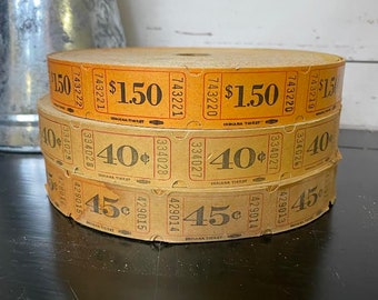 Vintage Tickets, Junk Journaling Ephemera, Scrapbooking, Vintage Paper, Vintage Carnival Tickets