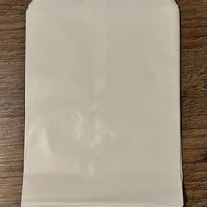 グラシン紙バッグ - 7 3/4 x 5 1/2 インチ ジャンクジャーナル用品 - 大型グラシン紙バッグ