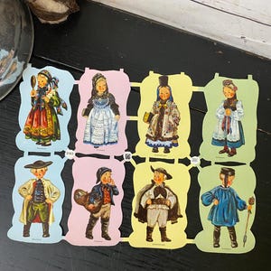 Vintage Die Cuts German Scraps / Junk Journal Supplies / Vintage ephemera / Vintage Children Die Cuts