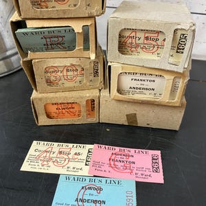 Vintage Transportation Tickets - Railroad Junk Journaling Ephemera - 25 Vintage Tickets