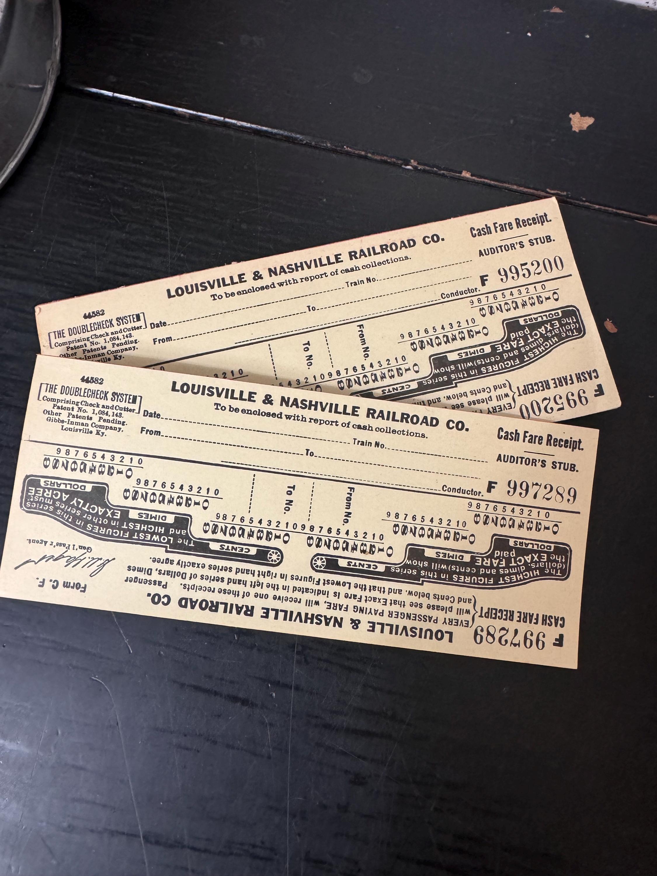 Vintage Railroad Tickets - Etsy