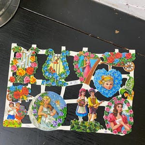 Vintage Die Cuts German Scraps / Junk Journal Supplies / Vintage ephemera / Vintage Children Die Cuts