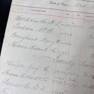 8 Antike Eisenbahn-Ledger-Seiten - 1800&#39;s Ledger-Papierpackung - Junk-Journalzubehör - Ephemera - Eisenbahn Ephemera