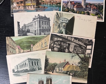 20 postales internacionales antiguas - Postales extranjeras vintage - Materiales para diarios basura - Suministros para diarios basura