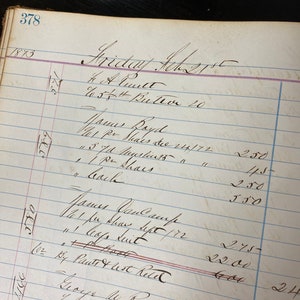 Antique Ledger Pages - 1800’s Ledger Paper pack - Junk Journal Supplies - Ephemera