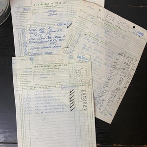 Efemere vintage apotheek billhead-ontvangsten / tijdelijke rommeljournaling / kortstondige apotheek