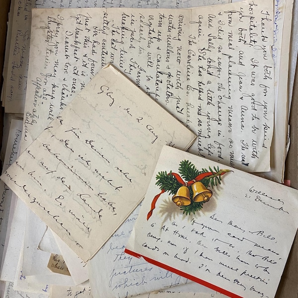 16 Antique Vintage Handwritten Loose Letters - Handwritten Paper - Junk Journal Supplies - Ephemera - Handwritten  Ephemera